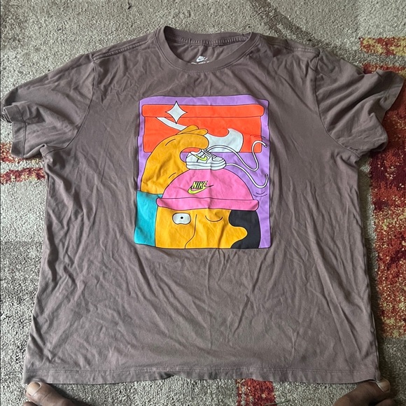 Nike Multicolor Graphic Tee - Brown - Picture 1 of 3